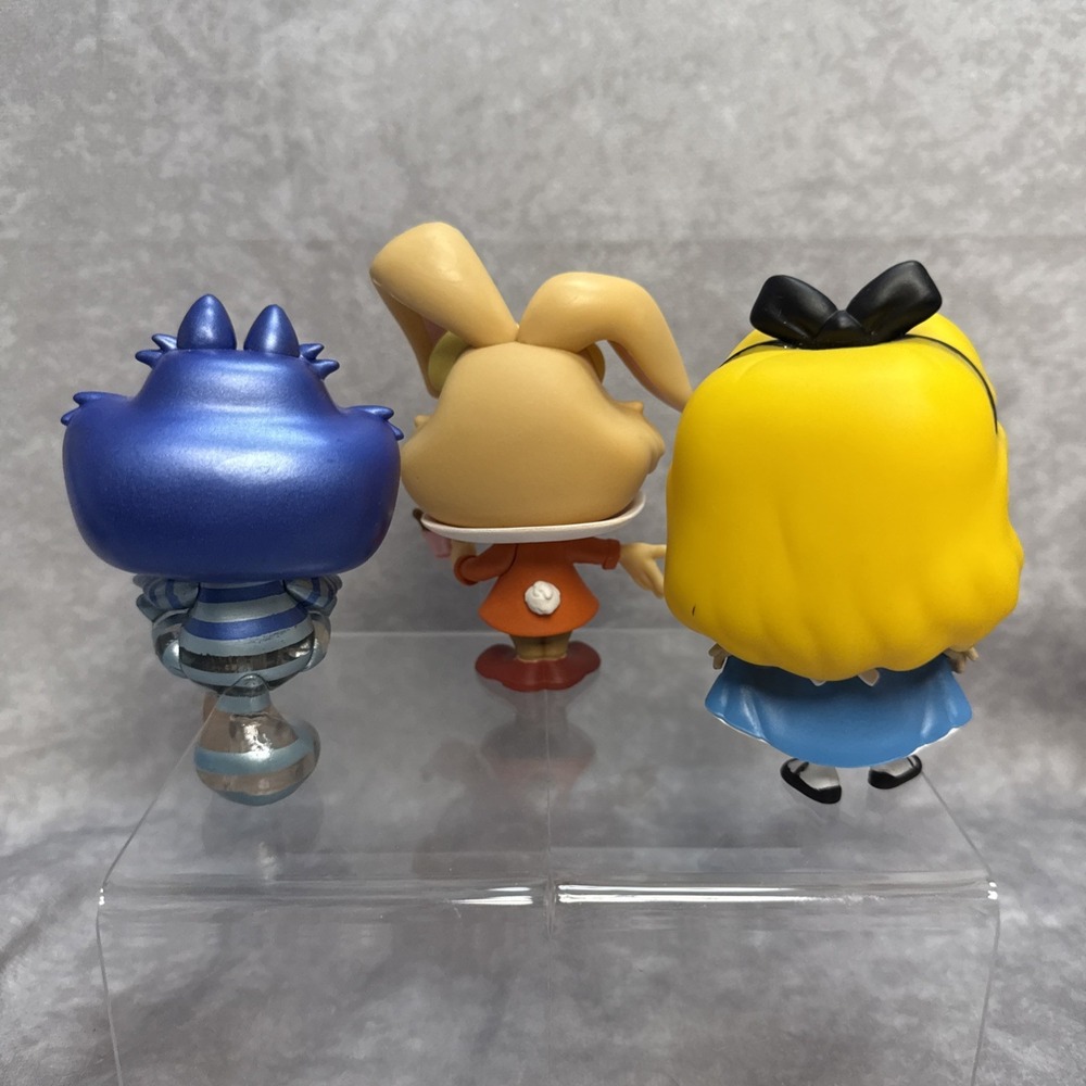 Funko Pop Alice in Wonderland Alice Curtsying Metallic Cheshire Cat March Hare - Picture 2 of 16